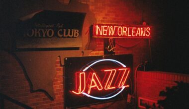 Underground jazz neon lights, Tokyo