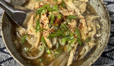 Oyakodon with some shiitake added