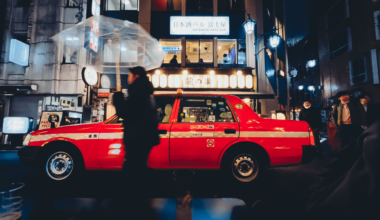 Rainy Taxi in Shinjuku-Sanchome