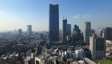 azabudai from tokyo tower