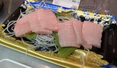 Very high quality otoro from Kuromon Market in Osaka (about $15 USD)