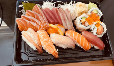 Nothing like sushi and sashimi for lunch!