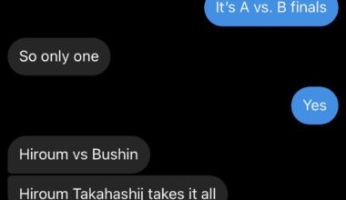 Every year I send my friend the BOSJ and G1 line ups