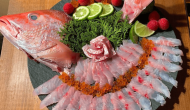 Red snapper sashimi plate i made for dinner, do you like it ?