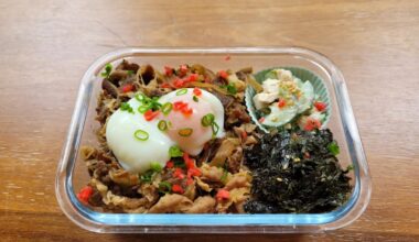 Weekly bento #7 - Gyudon bento!