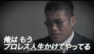 Kazuchika Okada vs SANADA this Promo/VTR! SANADA basically saying it is a Title vs Career match! Do it Gedo, You Coward