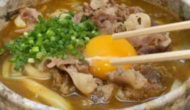 Curry udon at Tsurumaru in Takamatsu