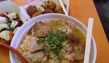 Ramen and Takoyaki in Dotonbori