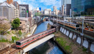 Trains in Ochanomizu, Tokyo