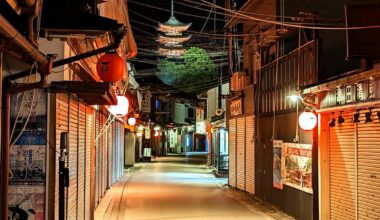 Nighttime on Itsukushima