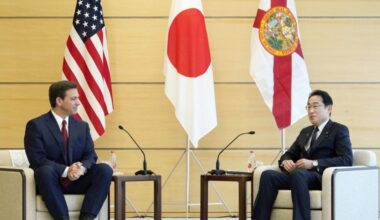 Kishida meets with U.S. presidential hopeful, Florida Gov. DeSantis