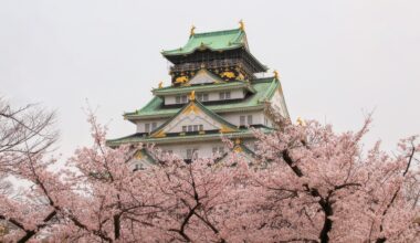 Osaka Castle, one year ago today (Osaka-fu)