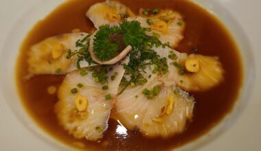 Hamachi Sashimi from an all inclusive resort in Mexico