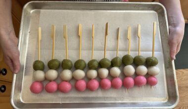 Homemade Dango for Sakura season!