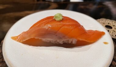 New Zealand salmon, otoro, double smoked unagi (Austin, TX)