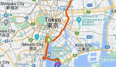 Tokyo itinerary check with routes - 4 sightseeing trips around Tokyo