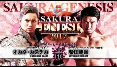 6 Years Ago On This Date, NJPW Sakura Genesis 2017, Katsuyori Shibata vs Kazuchika Okada