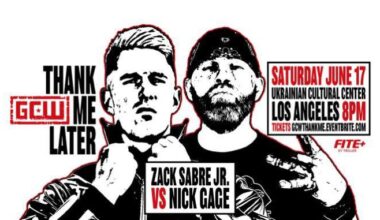 Unique first-time match set for GCW ‘Thank Me Later’ in June