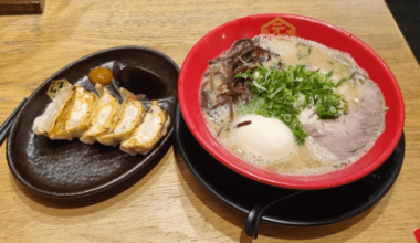 Delicious tonkotsu ramen and gyoza from a local Melbourne restaurant