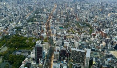 Osaka city - view from Harukas 300