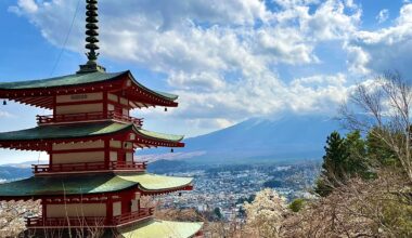 Mt Fuji peeking through 🗻