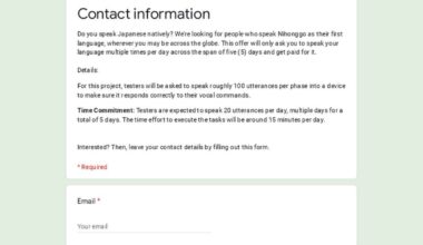 Looking for native Japanese speakers for a paid speaking project