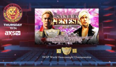 NJPW on AXS Thurs Okada Vs Sanada IWGP World title from last weekend