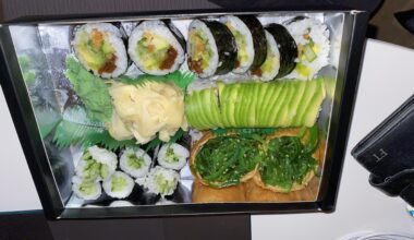 Vegetarian sushi set that was so good