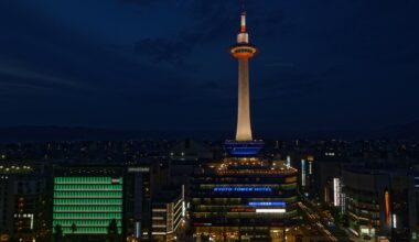 Kyoto Tower, 10 years ago