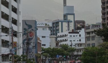 Beppu JR Station, looking West.