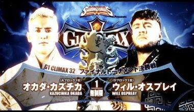 Kazuchika Okada Vs Will Ospreay (G1 Climax 32) - Hightlights