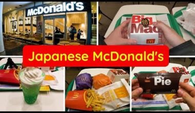 Japanese McDonalds special after 5pm Menu (Double Big Mac)