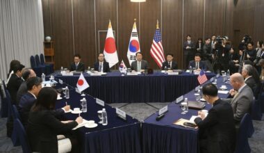 Japan, US, S. Korea aim to cut funding to N. Korea nuke program by deporting workers