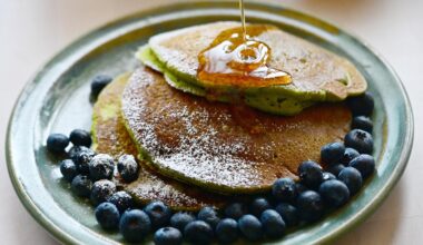 Matcha pancakes