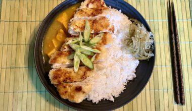 First try at homemade katsu kare