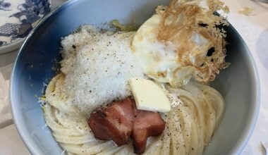 Carbonara udon in Harajuku (sadly disappointing)