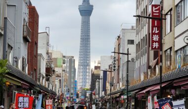 [OC] View of Tokyo Skytree from Kappabashi