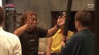 Riki Choshu failing to grab a foam sword with his hands (aka the "Butterfly Return"). From "Hitoshi Matsumoto's DOCUMENTAL" reality-comedy series on Amazon Prime.