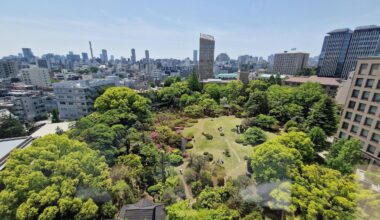 Okuma Garden, Shinjuku, Tokyo. From our Hotel room