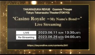 Japanese all-female theatre troupe Takarazuka Revue - James Bond musical