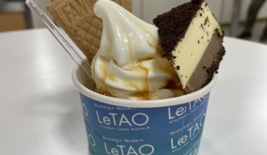 Le Tao that is a creamy ice cream shop from Hokkaido! Costs 549 but worth the hype!