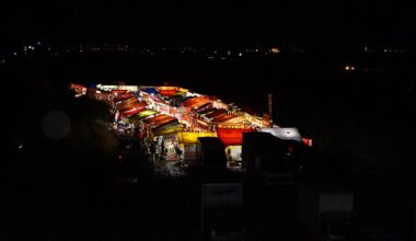 Festival stalls, Kasugagawa festival in Takamatsu city