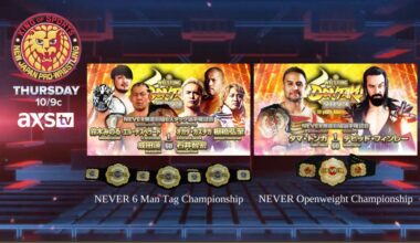 NJPW on AXS TV Thurs 10pm | NEVER singles and 6 man tag titles up for grabs