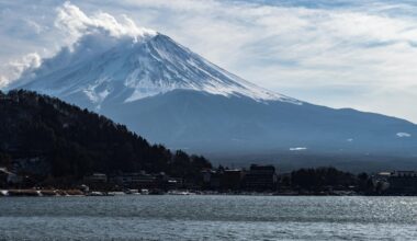Mt Fuji from across Lake Kawaguchi