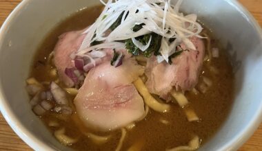 Crab broth ramen from 魚焚 in Yokosuka