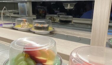 Sushi train in Kokoro, Melbourne