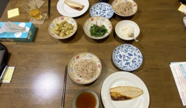 Soba & saba - first "summer" dinner