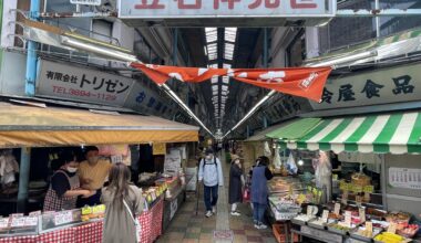 Old market in Tateishi, Tokyo.