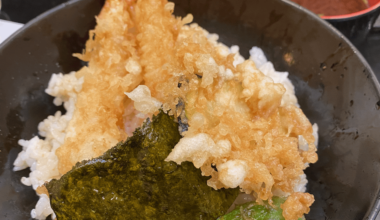 Ten-don (上天丼) at Tentei (天亭) in Osaka