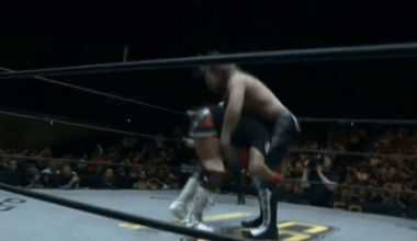 That time Naito took that bump from the Golden Lover's German Suplex at CEOxNJPW